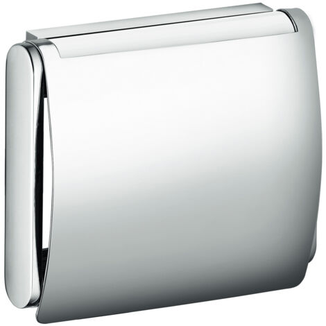 Portarrollos PLAN con tapa aluminio anodizado plata KEUCO
