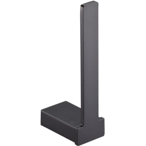 Portarrollos reserva de pared, serie YASS, acabado negro mate - MANILLONS TORRENT