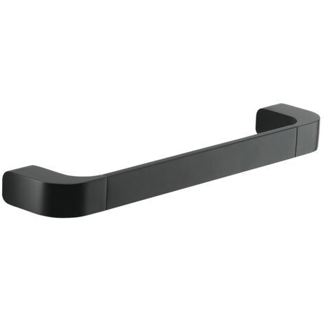 Portasalviette 35 cm in ottone, acciaio inox e Cromall 3221-35 Gedy serie OUTLINE Nero Opaco