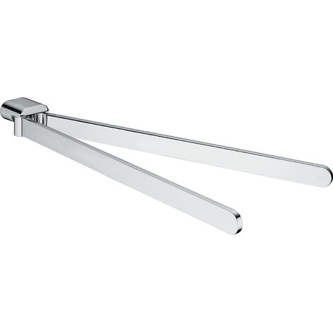 Portasalviette a snodo da muro in alluminio, ottone e Cromall A123 Gedy serie AZZORRE Cromato