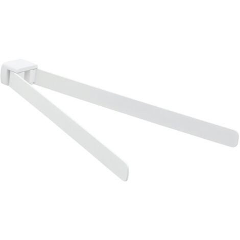 Portasalviette a snodo da muro in ottone e Cromall PI23 Gedy serie PIRENEI Bianco Opaco