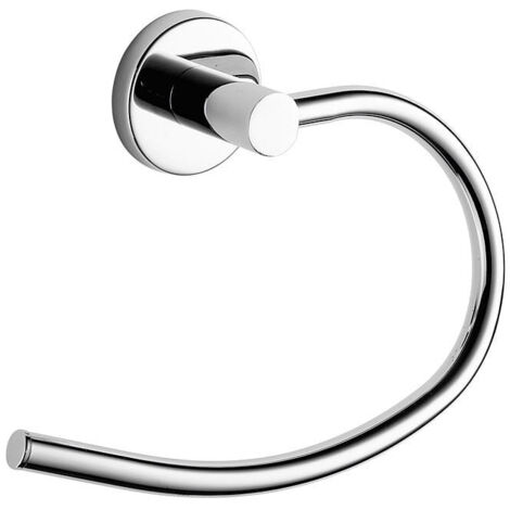 Portasalviette ad anello da muro in acciaio inox e Cromall FE70 Gedy serie FELCE