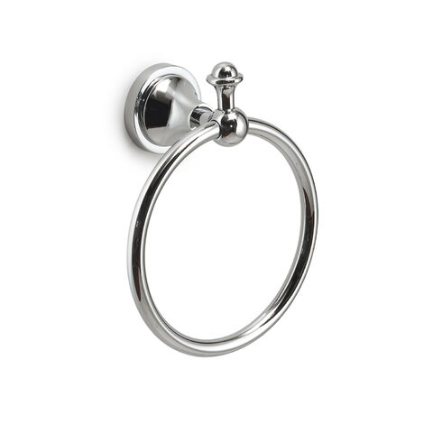 Portasalviette ad anello da muro in acciaio inox e Cromall NV70 Gedy serie NEVIS Cromato