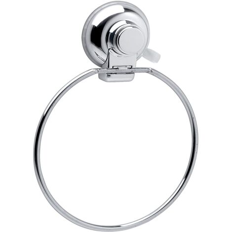 Portasalviette ad anello da muro in metallo e resine termoplastiche HO70 Gedy serie HOT Cromato