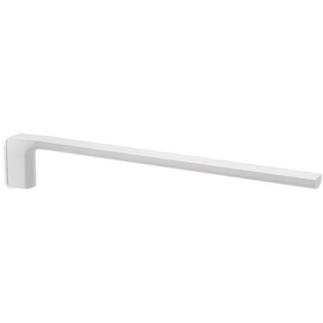 Portasalviette fisso a 1 braccio da muro in ottone e Cromall PI22 Gedy serie PIRENEI Bianco Opaco