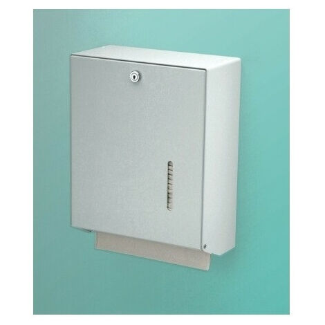 Portasalviette universale 750 con serratura Alluminio bianco