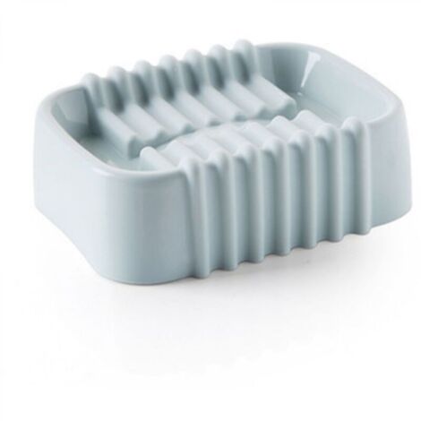 Portasapone blu, 12,59 x 54 cm, portasapone anti-accumulo d'acqua con funzione di drenaggio.