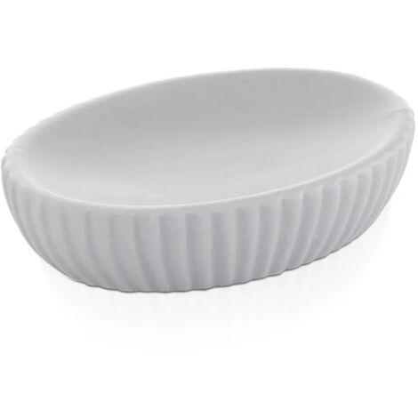 Portasapone da appoggio grigio Gedy serie Marika in ceramica