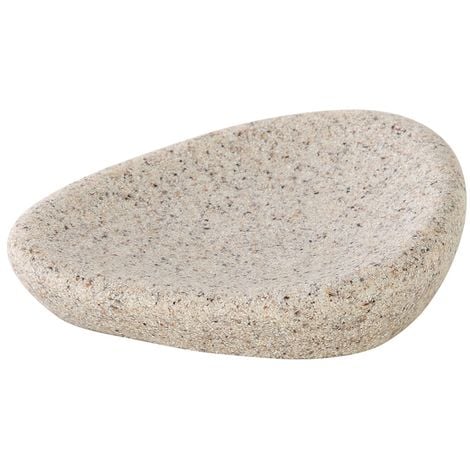 Portasapone Da Appoggio In Poliresina Sabbia Effetto Pietra Stone