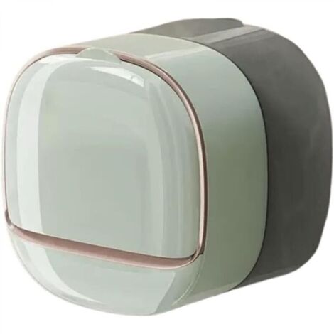 Portasapone da bagno, modello sospeso con gocciolatoio, per riporre oggetti in bagno (verde)