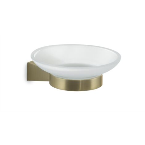 Portasapone da muro in acciaio inox e Cromall TN11 Gedy serie TONALE Oro Matt