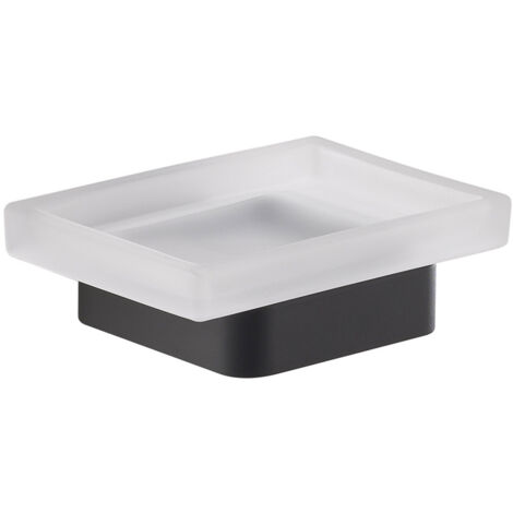 Portasapone da muro in ottone e Cromall A811 Gedy serie SAMOA Nero Matt