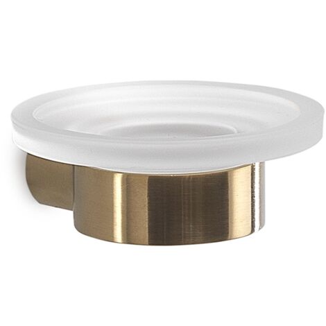 Portasapone da muro in ottone e Cromall PI11 Gedy serie PIRENEI Oro Matt