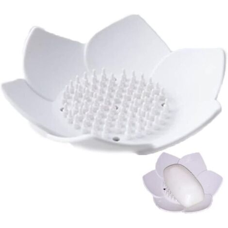 Portasapone dalla forma adatta al bagno e alla cucina, portasapone autodrenante, scarico in silicone