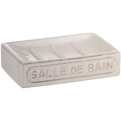 Portasapone d'appoggio in ceramica VV11 Gedy serie VIVIENNE Bianco