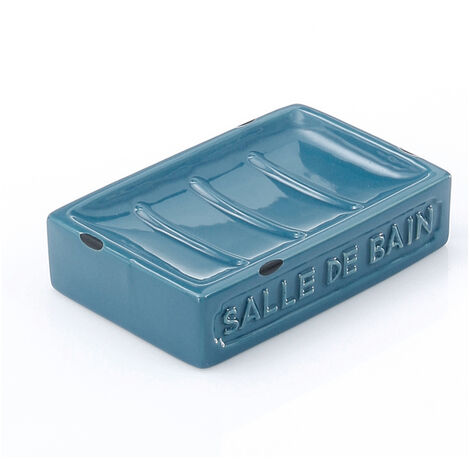 Portasapone d'appoggio in ceramica VV11 Gedy serie VIVIENNE Blu