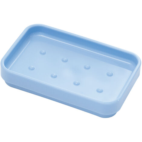 Portasapone d'appoggio in plastica riciclata 6398 Gedy serie SEVENTY Celeste