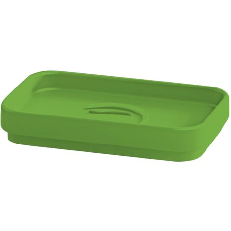 Portasapone d'appoggio in plastica riciclata 6398 Gedy serie SEVENTY Verde Pistacchio