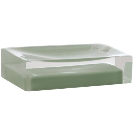 Portasapone d'appoggio in resina RA11 Gedy serie RAINBOW Verde Menta