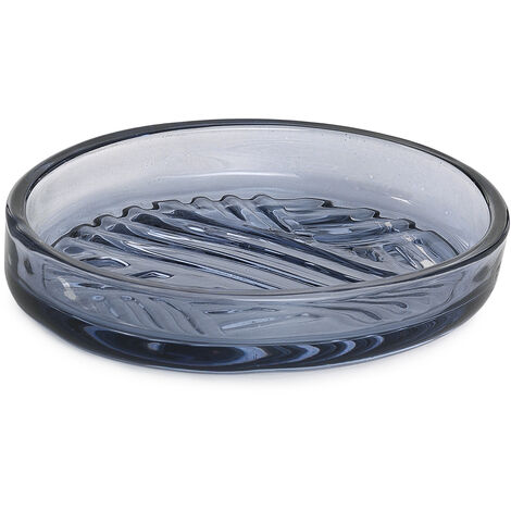 Portasapone d'appoggio in vetro CR11 Gedy serie CORINNE Blu