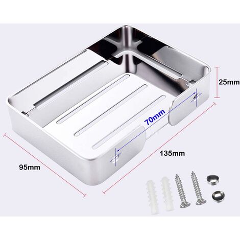 01 Portasapone per barra della doccia regolabile cestino per sapone per barra doccia 24/25 mm vassoio per sapone da doccia per bagno cucina barra doccia portasapone in acciaio inox 01 Portasapone per barra della doccia regolabile cestino per sapone per barra doccia 24/25 mm vassoio per sapone da doccia per bagno cucina barra doccia portasapone in acciaio inox