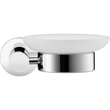 Portasapone DURAVIT D-CODE con bacinella dritta cromata