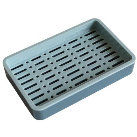 Portasapone e supporto per sapone adatti per il bagno e la doccia, portasapone a doppia parete con fori di drenaggio.