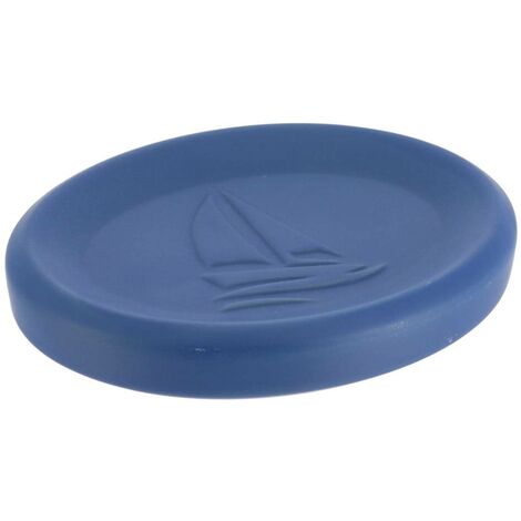 Portasapone gres, design a barca - blu navy - Tendance