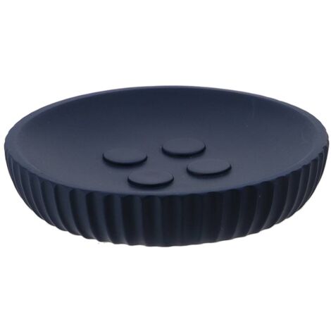 Portasapone in poliresina - blu navy - Tendance