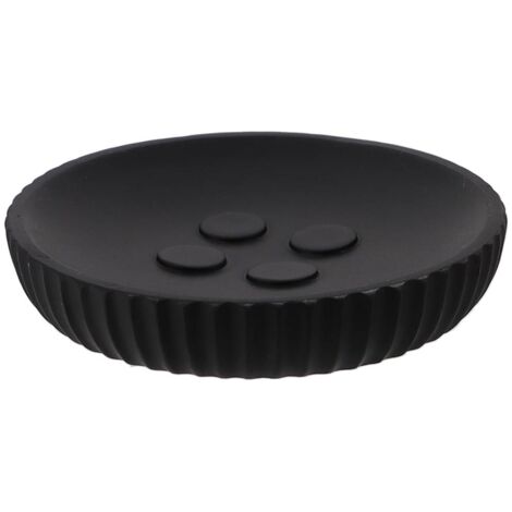 Portasapone in poliresina - nero - Tendance