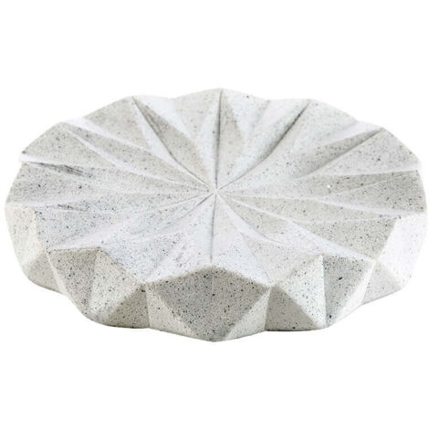 Portasapone in resina pigmentata da appoggio serie Geo White di Cipì