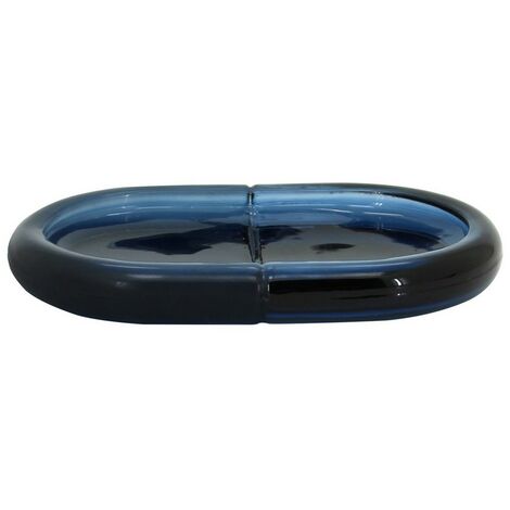 Portasapone in vetro blu - serie Notte