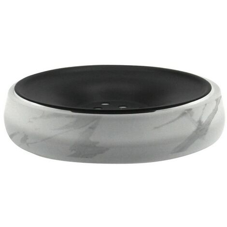 Portasapone in vetro satinato - serie Marble