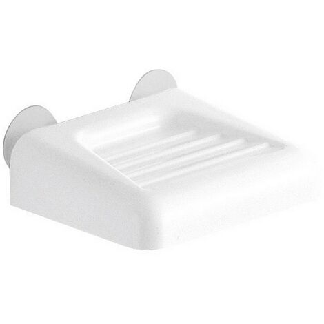 portasapone Junior porta sapone e saponetta in resina bianco per bagno