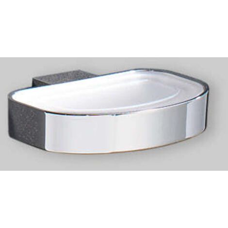 PORTASAPONE KENT - Ottone Cromato-Vetro