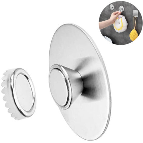 Portasapone magnetico, portasapone magnetico con ventosa, portasapone magnetico in acciaio inox per vasca da bagno, bagno