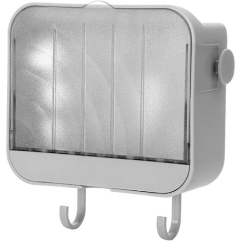 Portasapone, portasapone con scarico, portasapone adesivo da parete per doccia, portasapone in plastica, per cucina, portasapone adesivo da parete, bagno e doccia