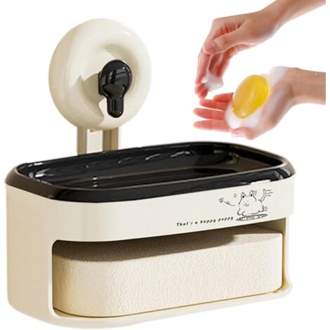 Portasapone, portasapone da parete, portasapone per il bagno, portasapone con ventosa, portasapone con ventosa potente, portasapone da parete, portasapone per vasca da bagno.