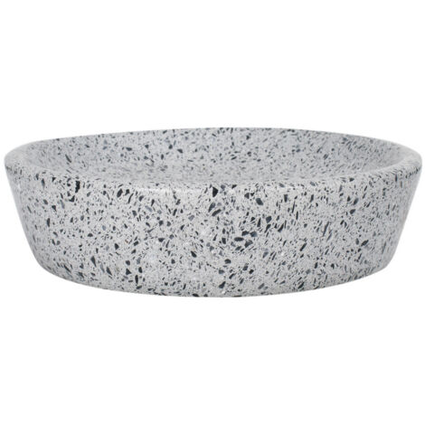 Portasapone Q-BATH PREMIUM DECOR 1556, grigio terrazzo