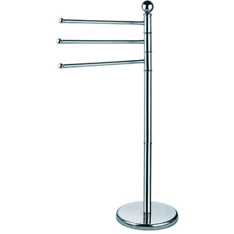 Portasciugamani Aglaia a piantana 3 bracci inox 03736