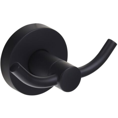 Portasciugamani da bagno, gancio da parete per bagno e cucina, nero