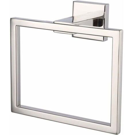 Portasciugamani da bagno in acciaio inox, gancio per asciugamani sospeso, accessori per il bagno, stile moderno per hotel, quadrato da parete