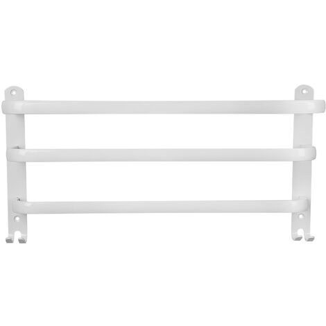 Portasciugamani da parete - 3 livelli - Con ganci Impermeabile-bianco- Per bagno, cucina, bagno 502414.4cm