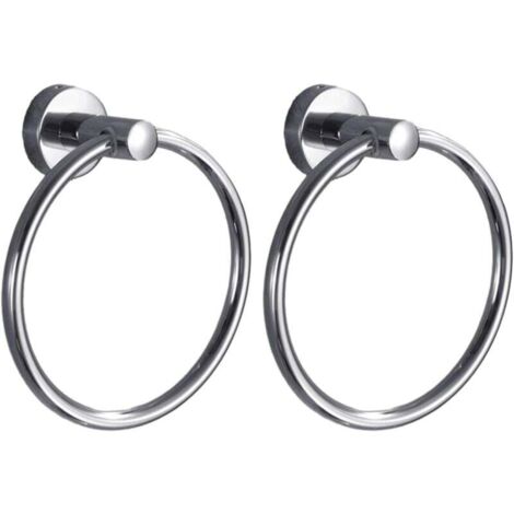 Portasciugamani da parete da 40 cm in acciaio inox spazzolato, ideale per il bagno, la cucina o la toilette.