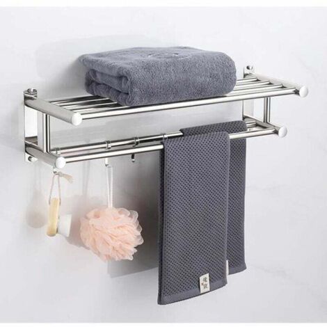 Portasciugamani da parete in acciaio inossidabile spesso da 50 cm per bagno