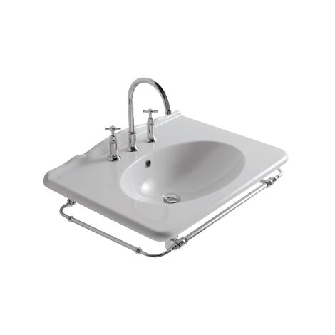 Portasciugamani frontale in ottone cromato per lavabo (per PA028)