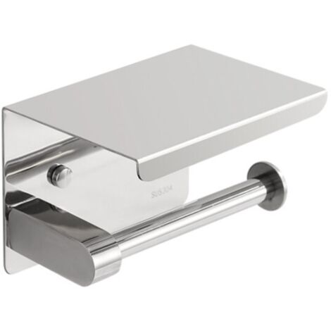 Portasciugamani in acciaio inox, portarotolo di carta igienica, contenitore portaoggetti da parete per hotel senza forature, portaoggetti per cellulare