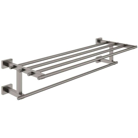 Portasciugamani multiuso GROHE ESSENTIALS CUBE 558 mm grafite dura spazzolata