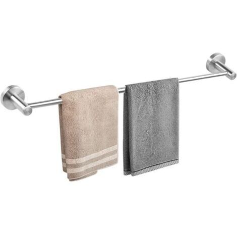Portasciugamani regolabile da 39 cm a 69 cm, asta portasciugamani da bagno a parete, acciaio inox SUS304