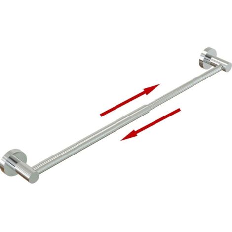 Portasciugamani regolabile in acciaio inossidabile 304 per bagno (da 11,8 a 22,6 pollici) per accessori da bagno, argento